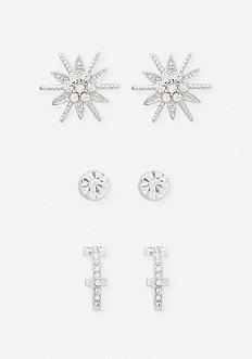 Bebe Celestial Trio Earring Set