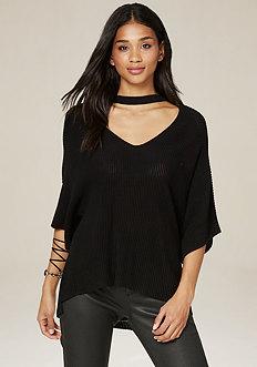 Bebe Choker Neck Sweater