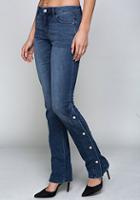 Bebe Side Split Jeans