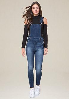 Bebe Clean Denim Overalls