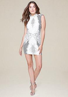 Bebe Alex Jacquard Dress