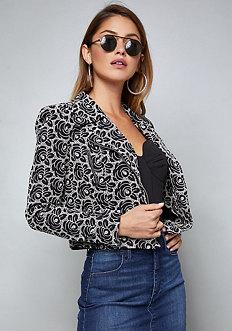 Bebe Adriana Embroidered Jacket