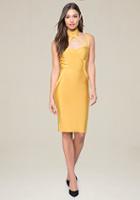 Bebe Knit Choker Neck Dress