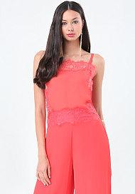 Bebe Lace Trim Cami