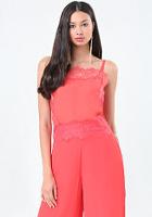 Bebe Lace Trim Cami