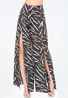 Bebe Agnes Print Crepe Pants