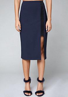 Bebe Cutout Slit Skirt