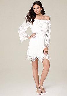 Bebe Sonya Off Shoulder Dress