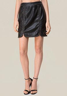 Bebe Studded Miniskirt
