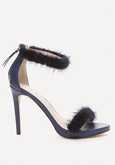 Bebe Paaris Faux Fur Sandals