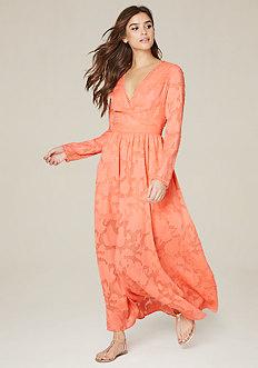 Bebe Ann Jacquard Maxi Dress
