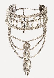 Bebe Glam Crystal Choker