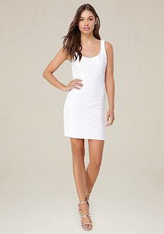 Bebe Moire Scoopback Dress