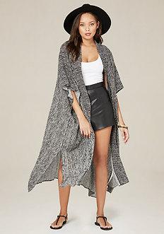 Bebe Striped Ruana