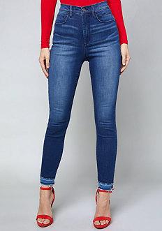 Bebe Adalyn Double Raw Hem Jeans