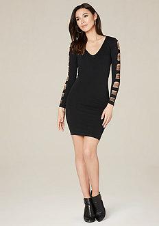Bebe Cutout Sleeve Dress