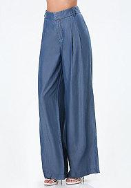 Bebe High Rise Wide Leg Trousers