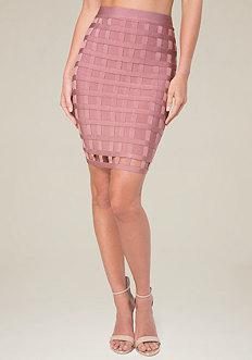 Bebe Giselle Bandage Skirt
