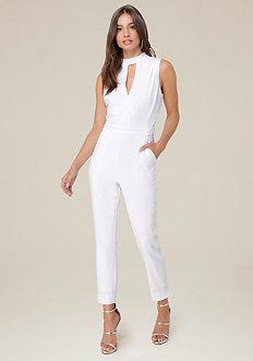 Bebe Hanna Crop Jumpsuit