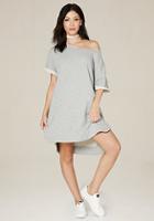 Bebe Side Zip Sweatshirt Dress