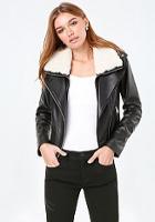 Bebe Leather Moto Jacket