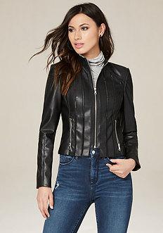 Bebe Mix Panel Jacket