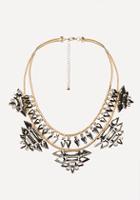 Bebe Crystal Layered Necklace