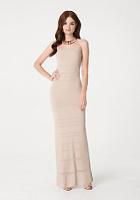Bebe Sheer Strapless Maxi Dress