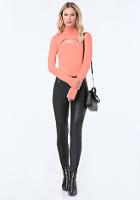 Bebe Keyhole Turtleneck