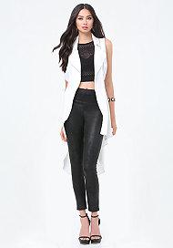 Bebe Zip Hi-lo Vest