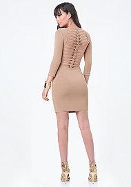 Bebe Brigit Braided Back Dress
