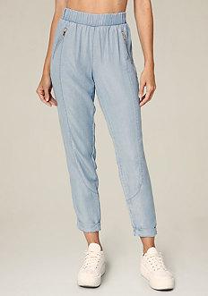 Bebe April Chambray Pants