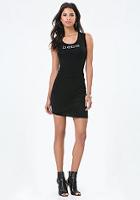 Bebe Logo Back Cutout Dress