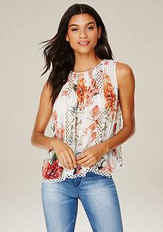 Bebe Print Tayler Top