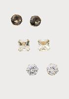 Bebe Crystal Stud Earring Set