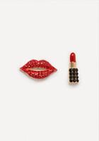 Bebe Lips & Lipstick Earrings