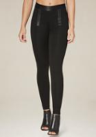 Bebe Double Ring Zip Leggings