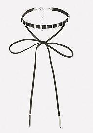 Bebe Faux Suede Collar Necklace