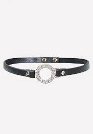 Bebe Crystal Circle Choker