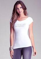 Bebe V Neck San Francisco Tee