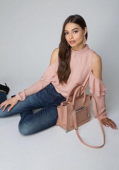 Bebe Donna Cold Shoulder Top