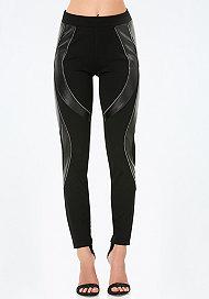 Bebe Arc Zip Leggings