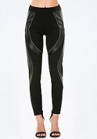 Bebe Arc Zip Leggings