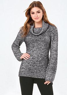 Bebe Cowl Neck Sweater Tunic