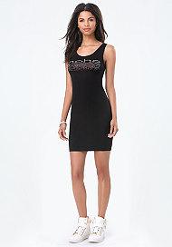 Bebe Logo Tank Mini Dress