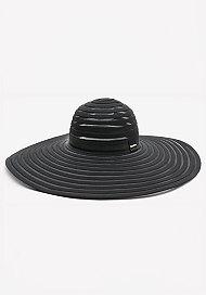 Bebe Shadow Stripe Floppy Hat