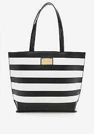 Bebe Mimi Striped Tote