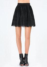 Bebe Lace Circle Skirt