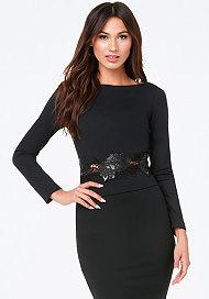 Bebe Floral Trim Top