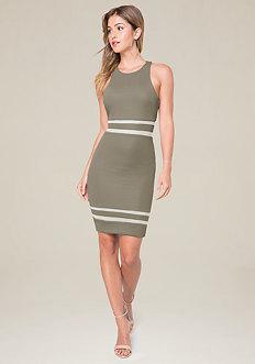 Bebe Mesh Inset Dress